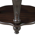 Table d'appoint ronde de 22 pouces avec étagère