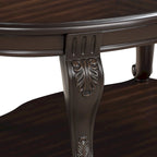 Table d'appoint ronde de 22 pouces avec étagère