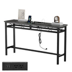 Console en gris anthracite avec chargement USB – Montage par 1 personne, 3 tailles