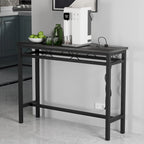 Console en gris anthracite avec chargement USB – Montage par 1 personne, 3 tailles