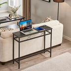Console en gris anthracite avec chargement USB – Montage par 1 personne, 3 tailles