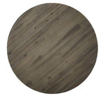 Table basse ronde en bois massif et métal gris délavé – 48 cm de hauteur x 102 cm de diamètre