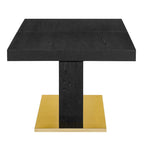 Table à manger extensible en or noir / or noyer / or blanc, 8 places