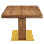 Table à manger extensible en or noir / or noyer / or blanc, 8 places