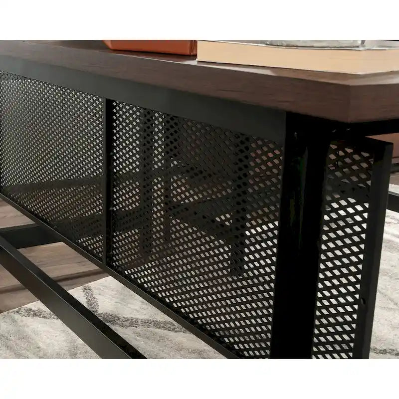 Bureau d'angle Jamocha Wood pour une personne