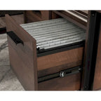 Bureau d'angle Jamocha Wood pour une personne