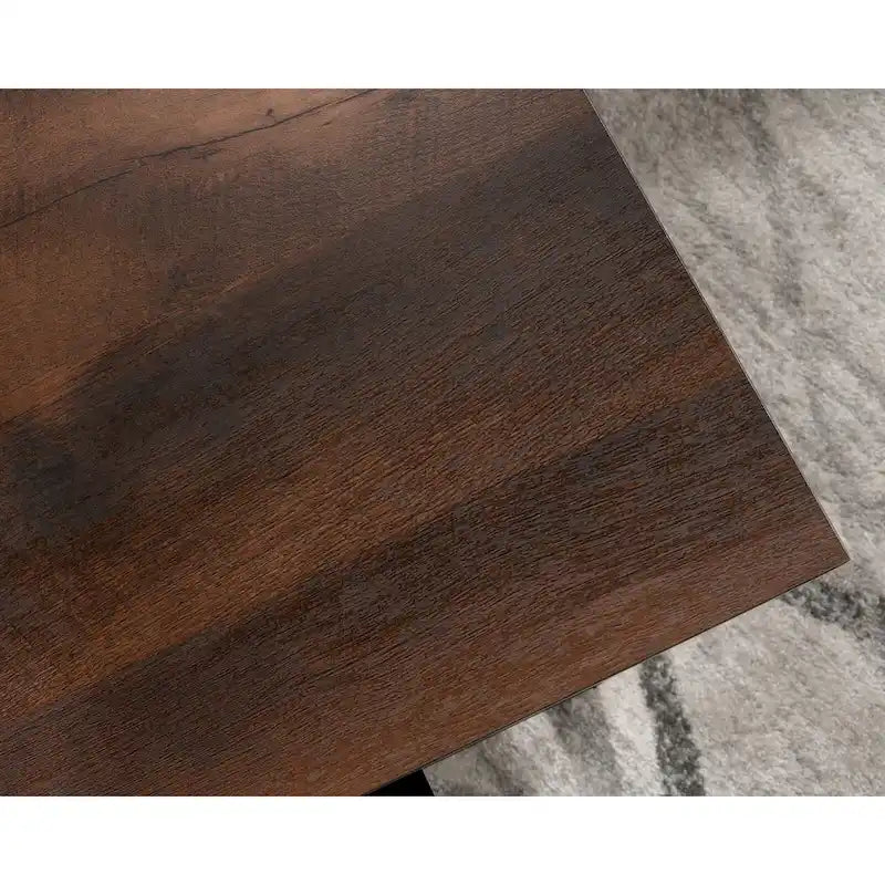 Bureau d'angle Jamocha Wood pour une personne