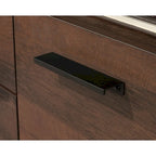 Bureau d'angle Jamocha Wood pour une personne