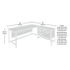 Bureau d'angle Jamocha Wood pour une personne