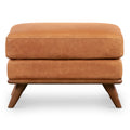 Pouf en cuir italien pleine fleur