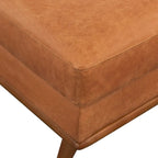 Pouf en cuir italien pleine fleur