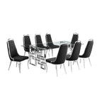 Ensembles de salle à manger avec grande table en verre Meubles de qualité supérieure