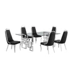 Ensembles de salle à manger avec grande table en verre Meubles de qualité supérieure