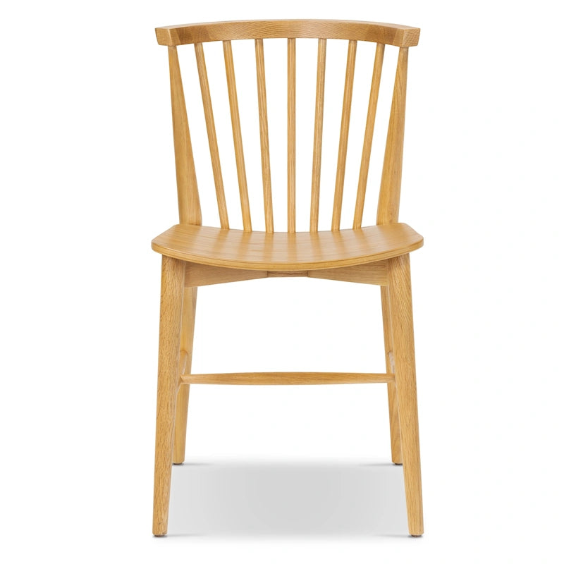 Chaise de salle à manger à barreaux en chêne / noyer / noir, 1 place