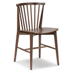 Chaise de salle à manger à barreaux en chêne / noyer / noir, 1 place