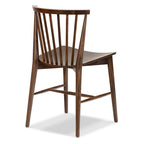 Chaise de salle à manger à barreaux en chêne / noyer / noir, 1 place