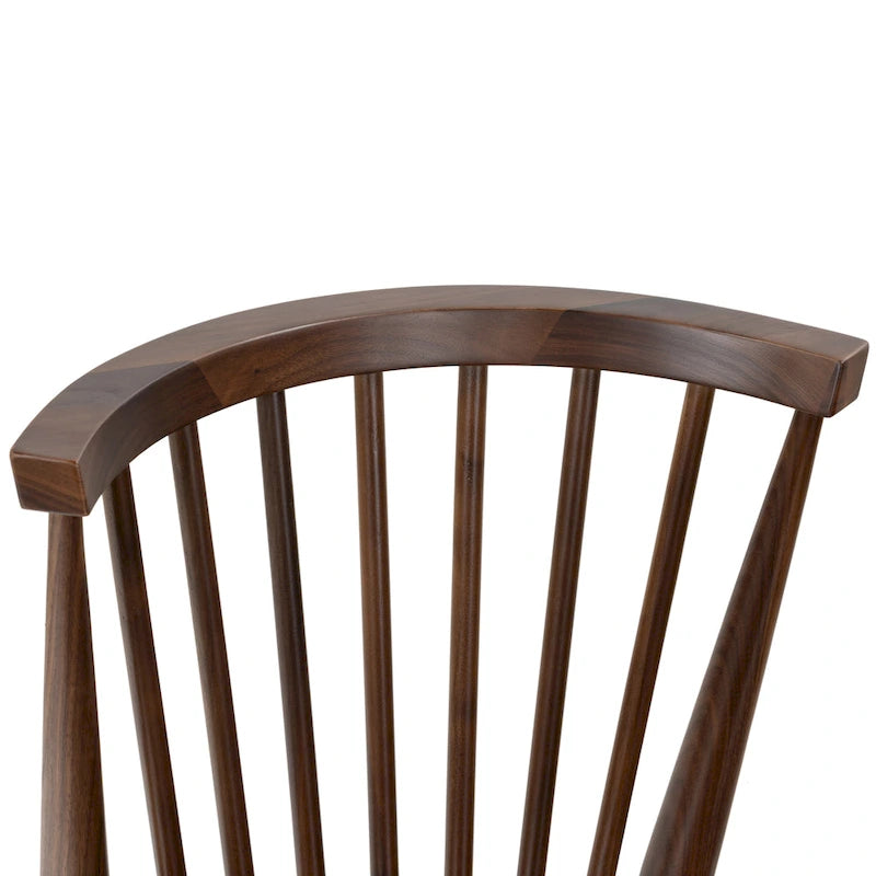 Chaise de salle à manger à barreaux en chêne / noyer / noir, 1 place
