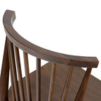 Chaise de salle à manger à barreaux en chêne / noyer / noir, 1 place