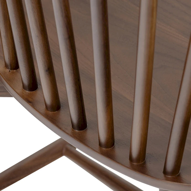 Chaise de salle à manger à barreaux en chêne / noyer / noir, 1 place