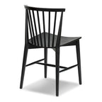 Chaise de salle à manger à barreaux en chêne / noyer / noir, 1 place