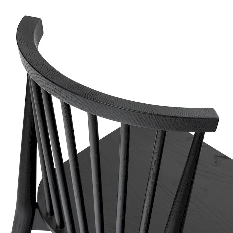 Chaise de salle à manger à barreaux en chêne / noyer / noir, 1 place