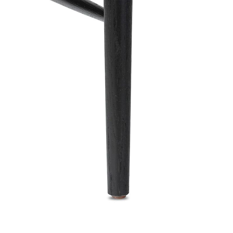 Chaise de salle à manger à barreaux en chêne / noyer / noir, 1 place