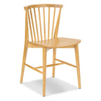 Chaise de salle à manger à barreaux en chêne / noyer / noir, 1 place