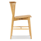 Chaise de salle à manger à barreaux en chêne / noyer / noir, 1 place