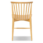 Chaise de salle à manger à barreaux en chêne / noyer / noir, 1 place
