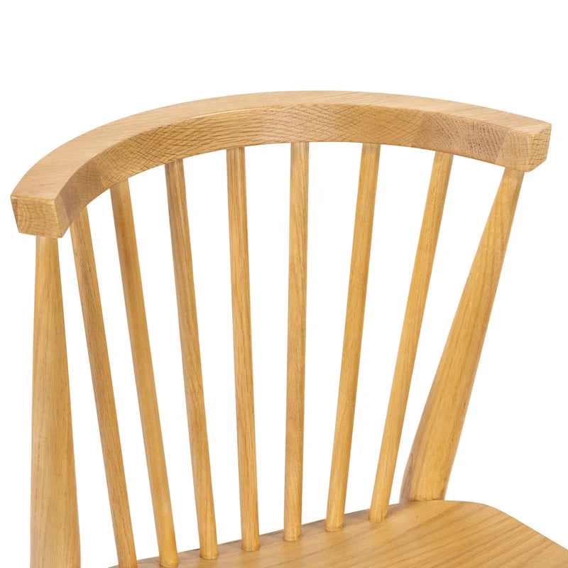 Chaise de salle à manger à barreaux en chêne / noyer / noir, 1 place