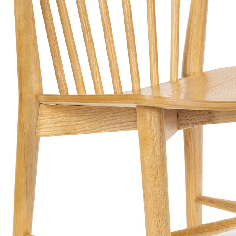 Chaise de salle à manger à barreaux en chêne / noyer / noir, 1 place