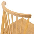 Chaise de salle à manger à barreaux en chêne / noyer / noir, 1 place